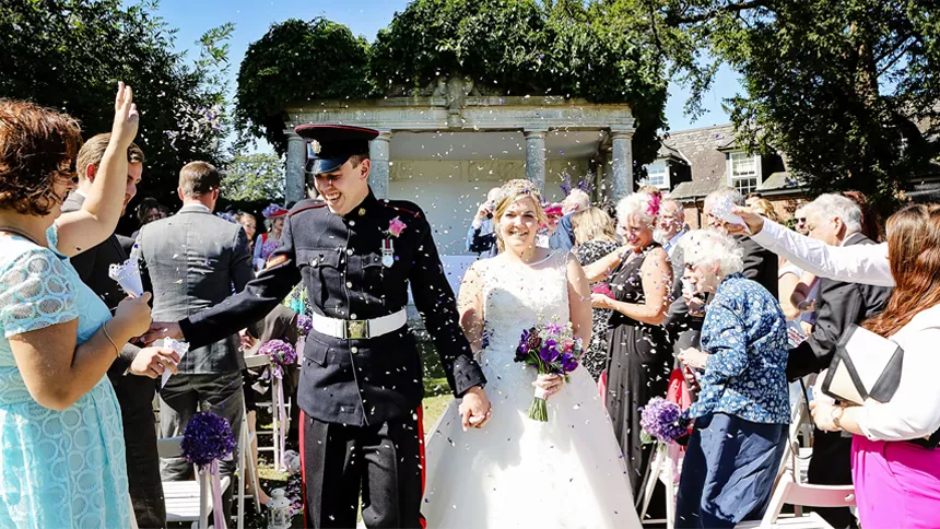 Wedding Ceremony Bride and Groom